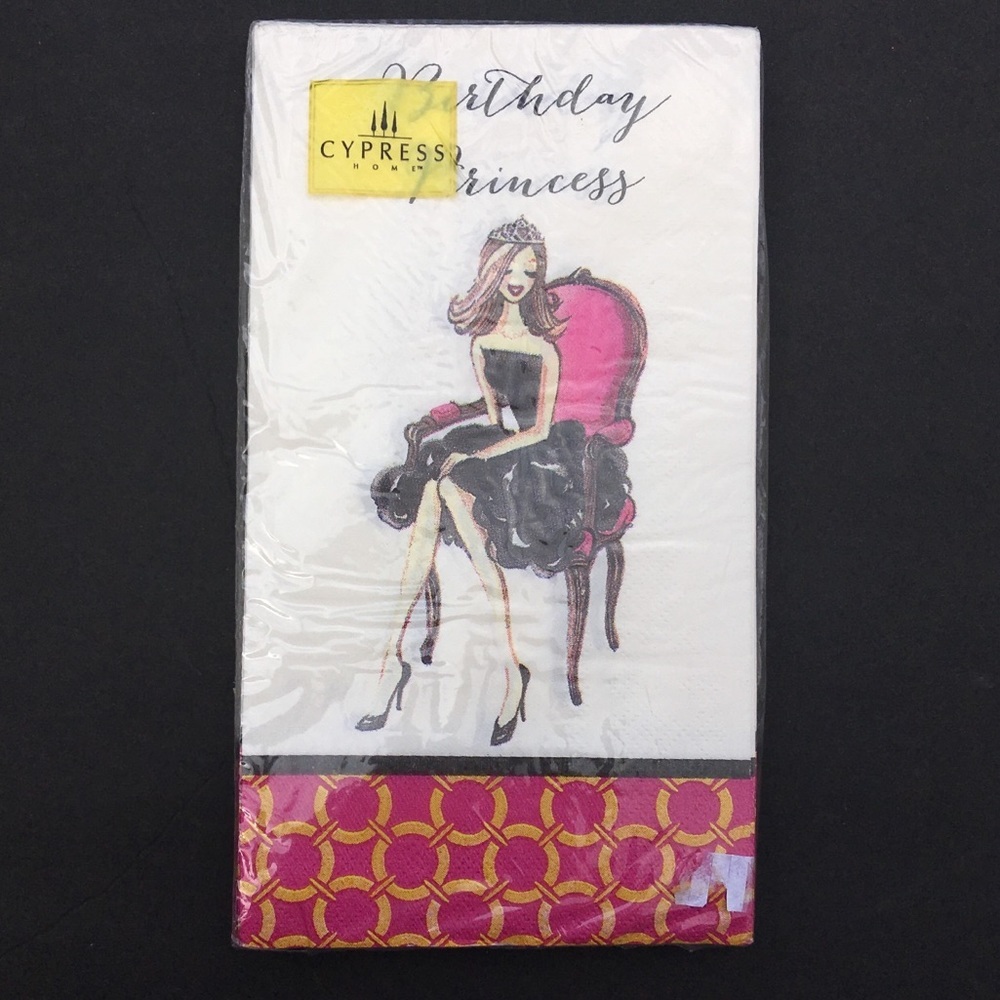 2 Packages Cypress Home Napkins Birthday Princess